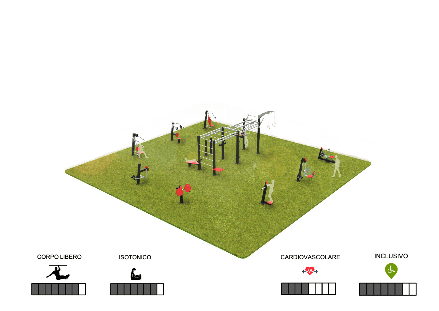 Pacchetto outdoor gym large